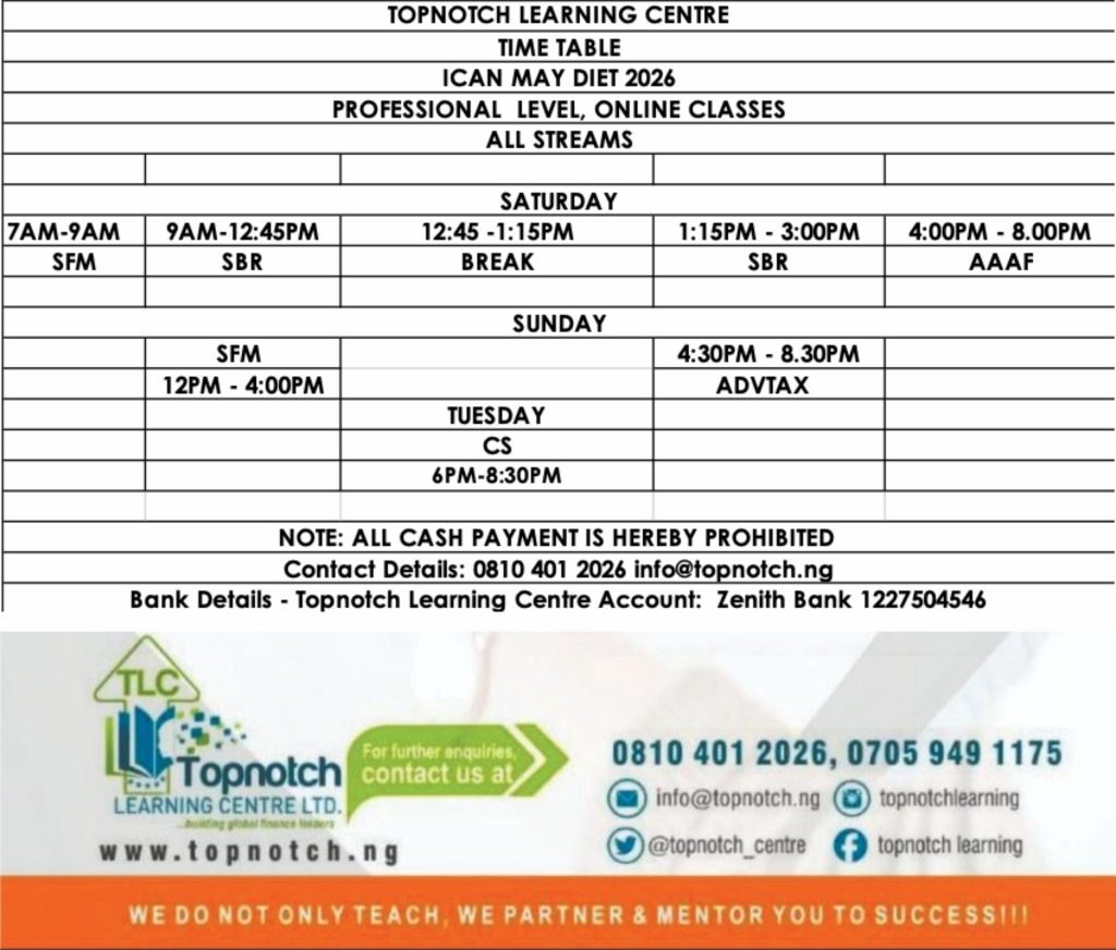 Ican Profesional examination ONline Classes